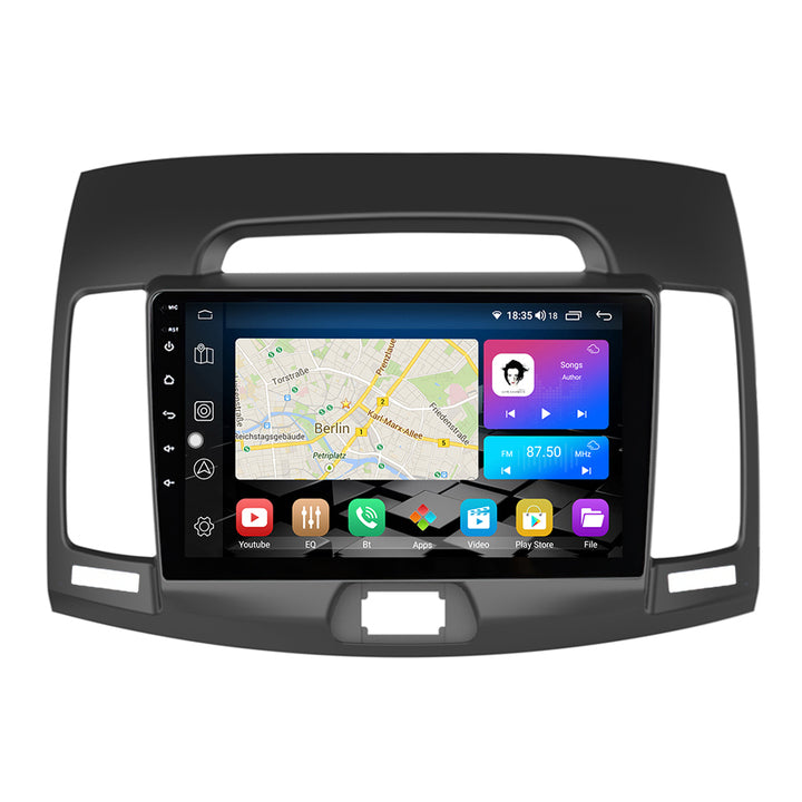 LEHX 2Din Carplay Stereo for Hyundai Elantra 4 HD 2006-2012 Car Radio Player Android Auto 2 Din Navigation GPS Car DVD Player